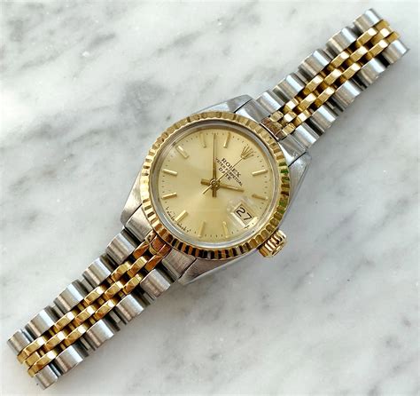 rolex lady datejust 26 gold